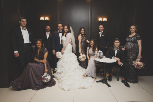 Bridal party group photo