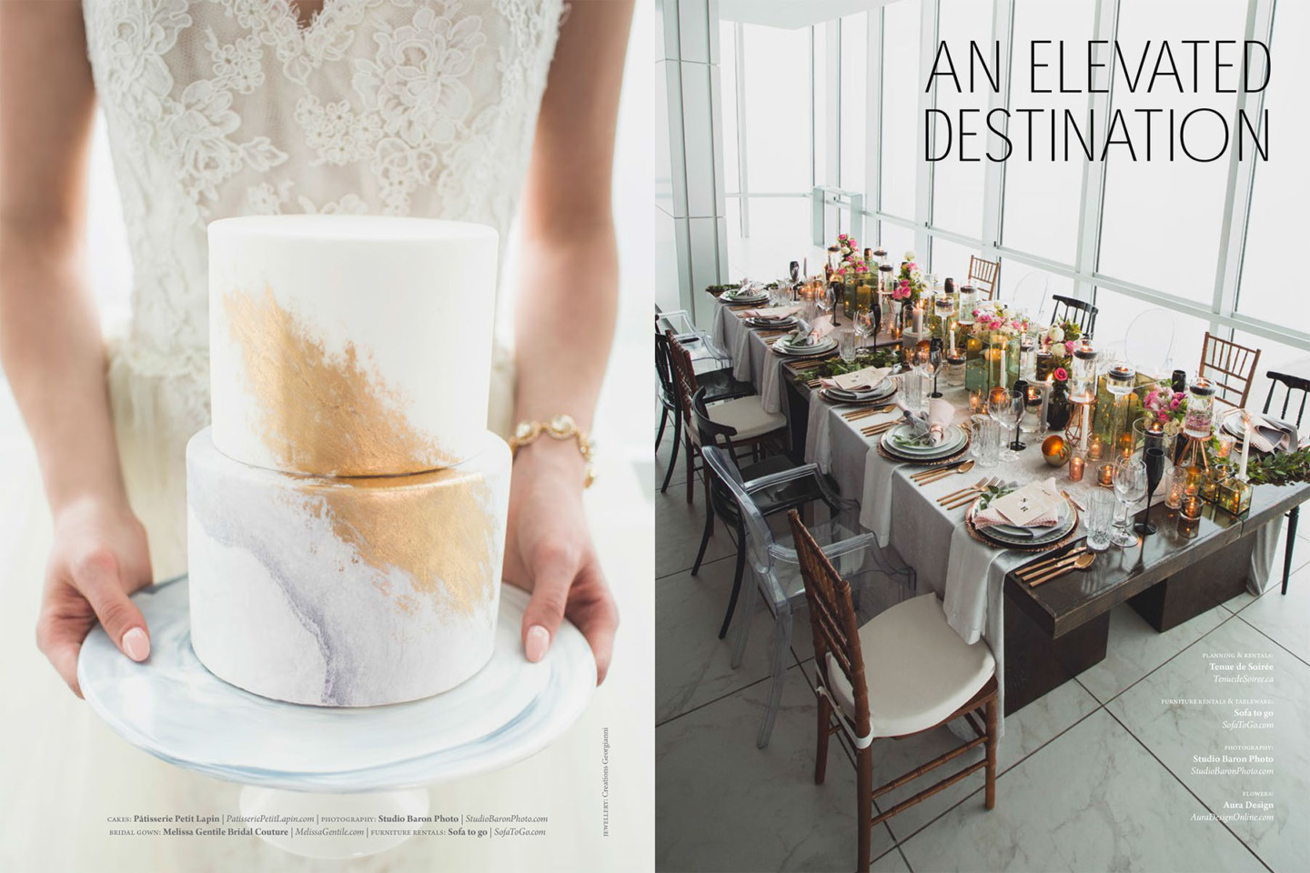 Montreal wedding photographer publisehd in Elegant Wedding Magazine