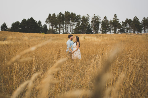 Studio Baron Photo captures couple dancing in field for engagement session
